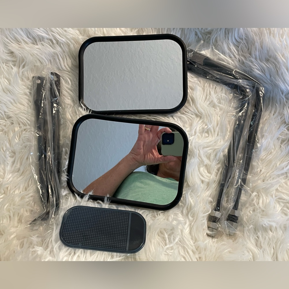 FreeForm NIB Easy Install Adventure Mirrors x 2 For Jeep Wrangler Models 87-20